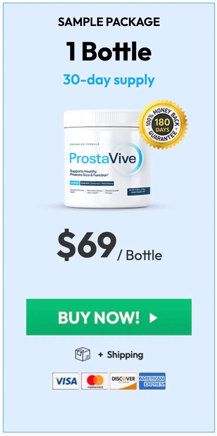 ProstaVive 30 day supply bottle