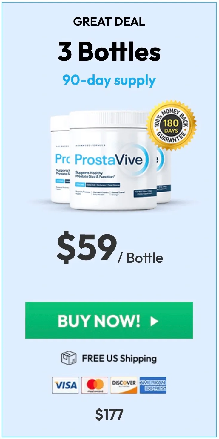 ProstaVive 90 day supply, 3 bottles
